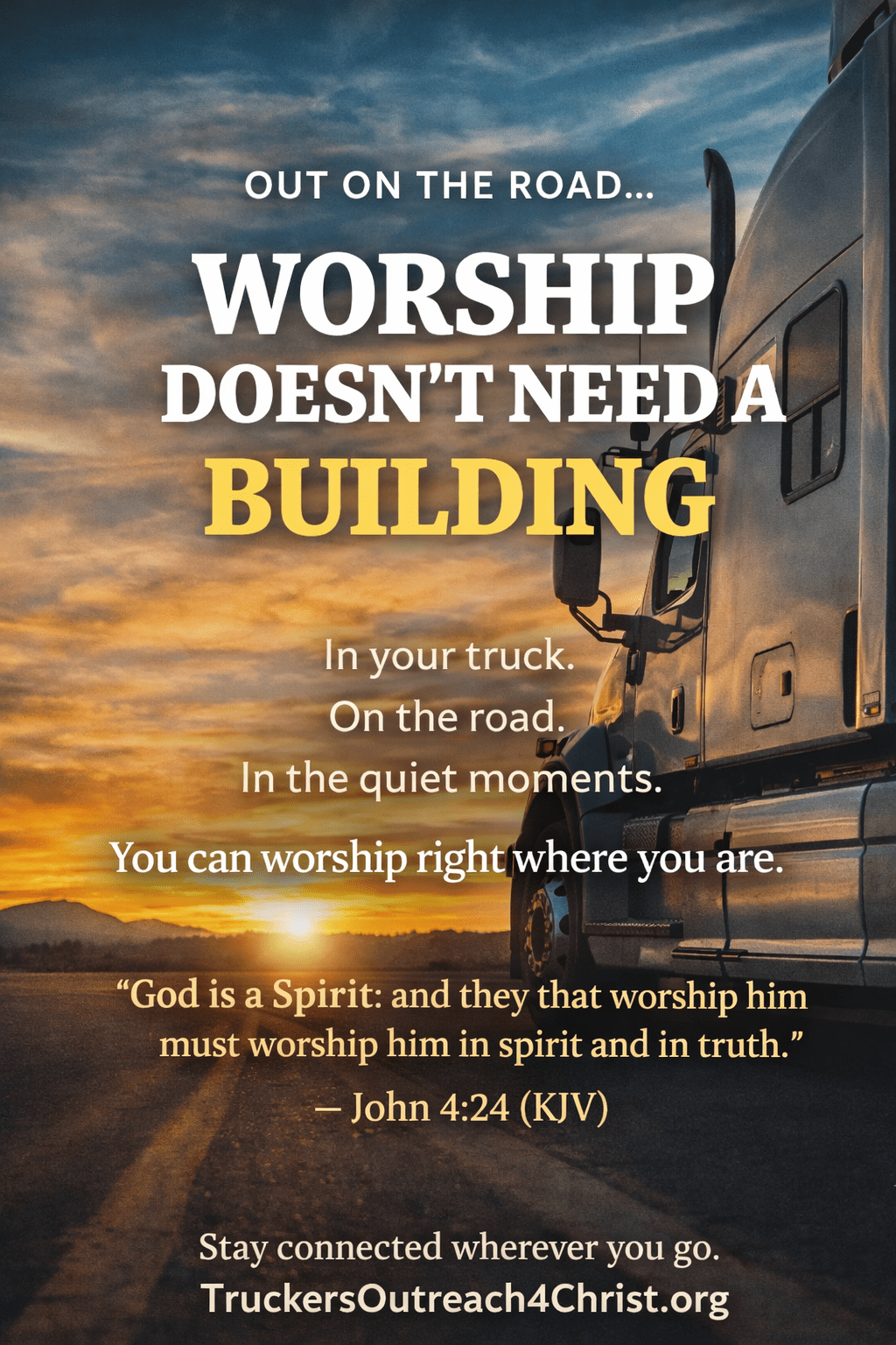 WORSHIP DOESN’T NEED A&nbsp;BUILDING